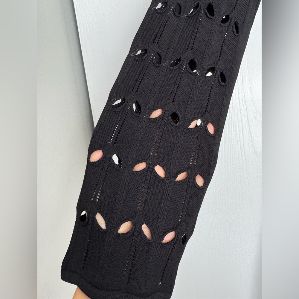 Final ZIMMERMANN Rhiannon Pointelle Maxi Long Sleeves Flare Dress Black various - Picture 9 of 16